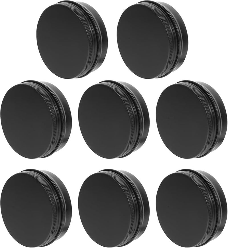 Beaupretty 10Pcs 60Ml Refillable Black Aluminum Face Cream Jars Leak Proof Travel Containers - Image 1